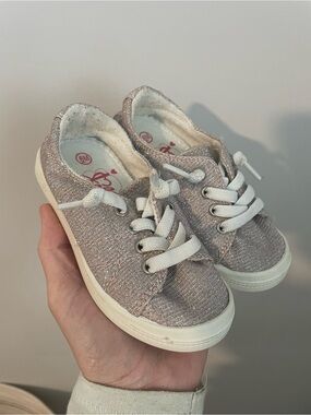 Jellypop Sparkle Pink Lace-Up Kids Sneakers